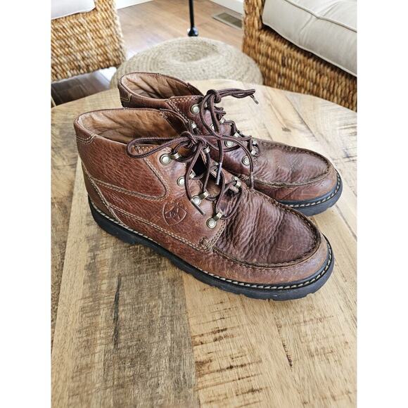 Ariat Switchback Leather Chukka Boots Men's Size 9.5B Brown Hiking Waterproof - Picture 2 of 13